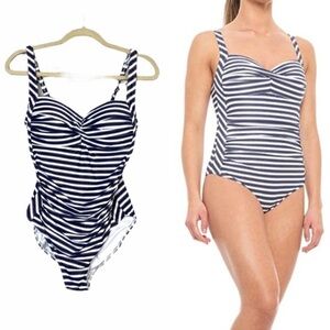 Niptuck striped one piece swimsuit multi cup Size 4